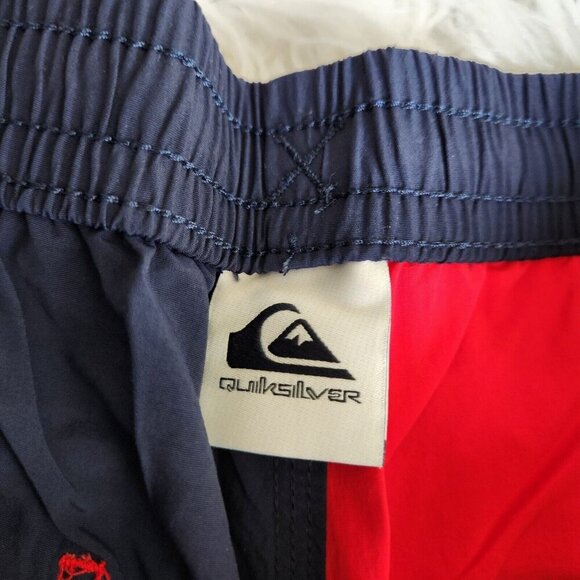 Quiksilver Surf Swim Trunk 6" Men's XL Patriotic American July 4th Colorblock - Picture 6 of 12